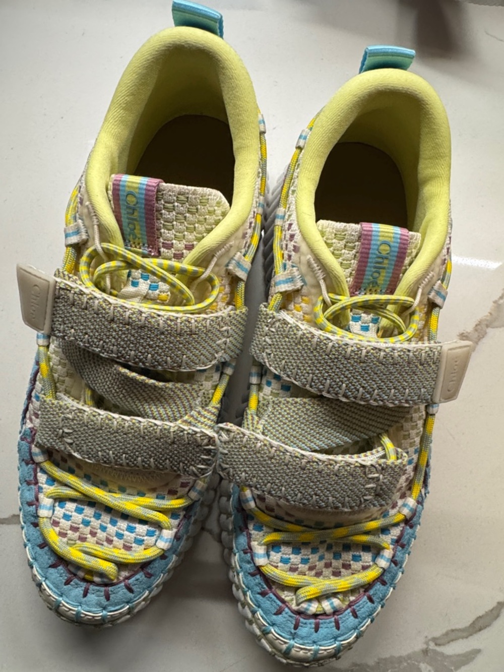 Chloe heeled Multi-Color Velcro Sneakers